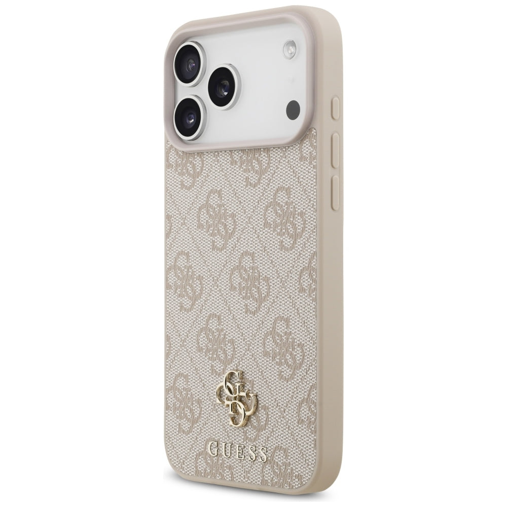 Guess 4G mažo klasikinio logotipo MagSafe dėklas iPhone 17 Pro Max / 18 Pro Max - Rožinė -- iPhone 17 Pro Max / iPhone 18...