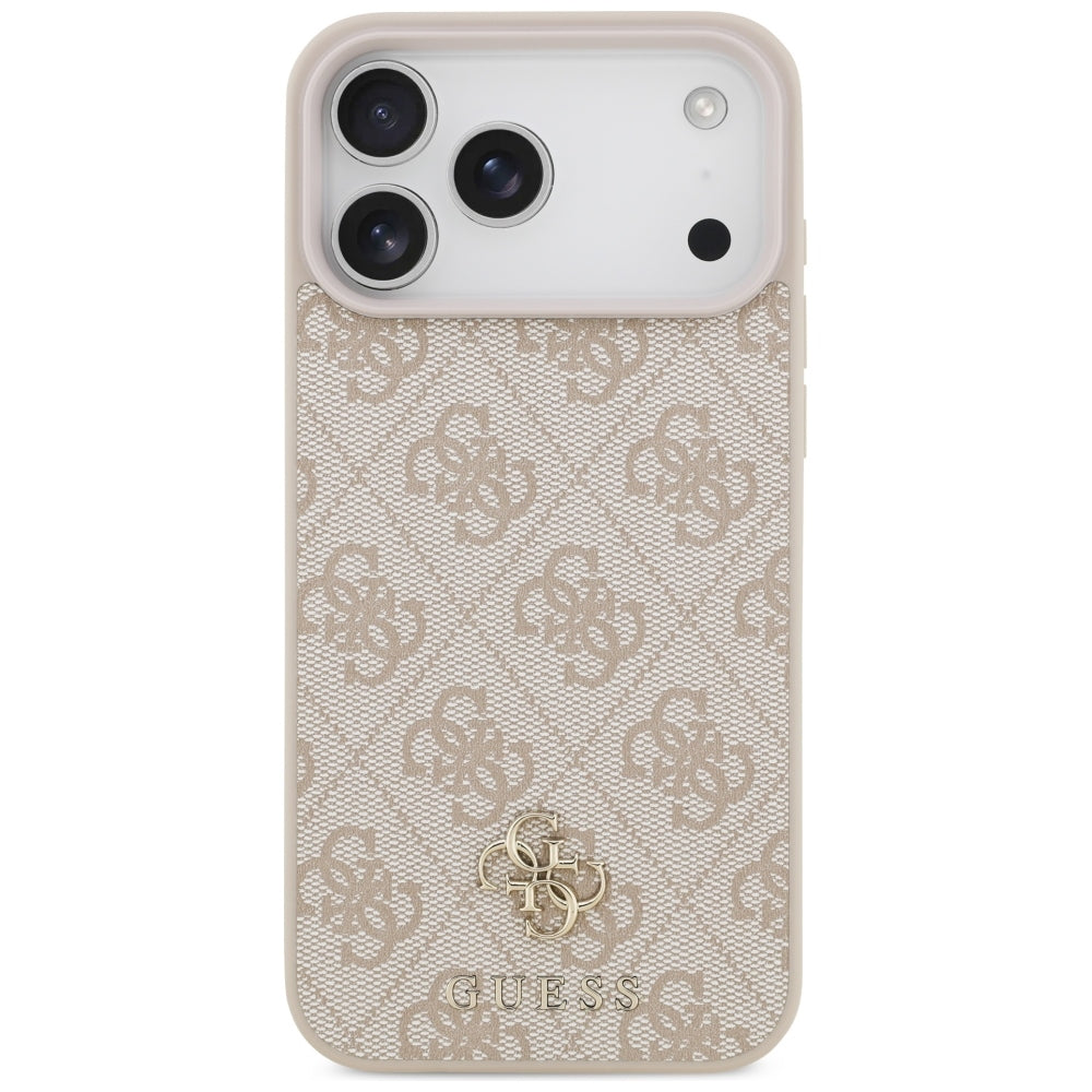Guess 4G mažo klasikinio logotipo MagSafe dėklas iPhone 17 Pro Max / 18 Pro Max - Rožinė -- iPhone 17 Pro Max / iPhone 18...