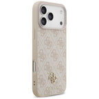 Guess 4G mažo klasikinio logotipo MagSafe dėklas iPhone 17 Pro Max / 18 Pro Max - Rožinė -- iPhone 17 Pro Max / iPhone 18...