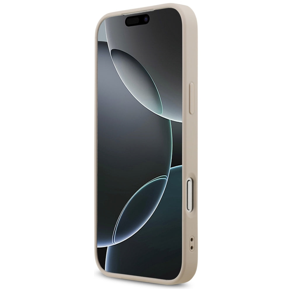 Guess 4G mažo klasikinio logotipo MagSafe dėklas iPhone 17 Pro Max / 18 Pro Max - Rožinė -- iPhone 17 Pro Max / iPhone 18...