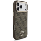 Guess 4G Triangle Logo MagSafe dėklas iPhone 17 Pro Max / 18 Pro Max - Rudas -- iPhone 17 Pro Max / iPhone 18 Pro Max