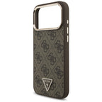 Guess 4G Triangle Logo MagSafe dėklas iPhone 17 Pro Max / 18 Pro Max - Rudas -- iPhone 17 Pro Max / iPhone 18 Pro Max