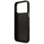 Guess 4G Triangle Logo MagSafe dėklas iPhone 17 Pro Max / 18 Pro Max - Juodas & Sidabrinis -- iPhone 17 Pro Max / iPhone...