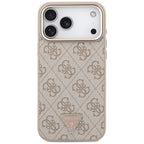 Guess 4G Triangle Logo MagSafe dėklas iPhone 17 Pro Max / 18 Pro Max - Rožinio aukso -- iPhone 17 Pro Max / iPhone 18 Pro Max