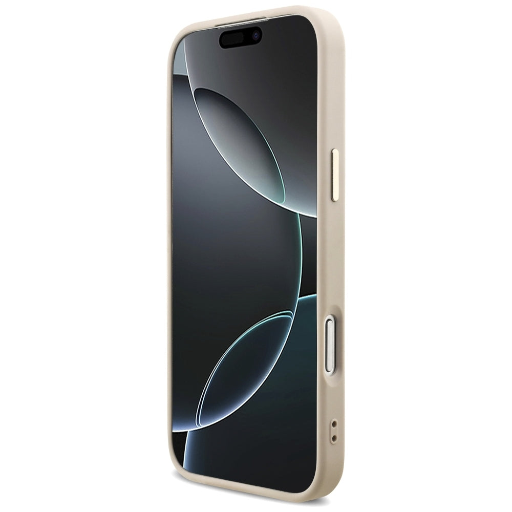 Guess 4G Triangle Logo MagSafe dėklas iPhone 17 Pro Max / 18 Pro Max - Rožinio aukso -- iPhone 17 Pro Max / iPhone 18 Pro Max