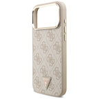 Guess 4G Triangle Logo MagSafe dėklas iPhone 17 Pro Max / 18 Pro Max - Rožinio aukso -- iPhone 17 Pro Max / iPhone 18 Pro Max