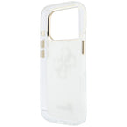 Guess HC IML 4G Script Metal Dėklas skirtas iPhone 17 Pro / 18 Pro - Balta -- iPhone 17 Pro / iPhone 18 Pro
