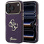 Guess IML 4G Script Metal dėklas iPhone 17 Pro / 18 Pro - burgundiškos spalvos -- iPhone 17 Pro / iPhone 18 Pro