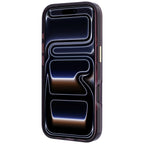Guess IML 4G Script Metal dėklas iPhone 17 Pro / 18 Pro - burgundiškos spalvos -- iPhone 17 Pro / iPhone 18 Pro