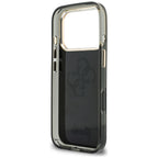 Guess IML 4G Script Metal dėklas skirtas iPhone 17 Pro Max / 18 Pro Max - Juoda -- iPhone 17 Pro Max / iPhone 18 Pro Max
