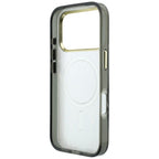 Guess IML Zebra Glitter Triangle Logo MagSafe dėklas skirtas iPhone 17 Pro Max / 18 Pro Max - Sidabrinė -- iPhone 17 Pro...