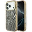 Guess IML Zebra Glitter Triangle Logo MagSafe dėklas skirtas iPhone 17 Pro Max / 18 Pro Max - Auksinė -- iPhone 17 Pro...
