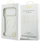 Guess Metalinio Kontūro MagSafe dėklas iPhone 17 Pro Max / 18 Pro Max - auksinė -- iPhone 17 Pro Max / iPhone 18 Pro Max