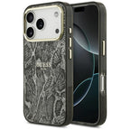 Guess Pytono Rašto MagSafe dėklas iPhone 17 Pro / 18 Pro - juoda -- iPhone 17 Pro / iPhone 18 Pro