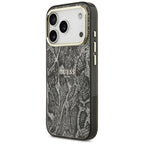 Guess Pytono Rašto MagSafe dėklas iPhone 17 Pro / 18 Pro - juoda -- iPhone 17 Pro / iPhone 18 Pro