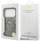 Guess Pytono Rašto MagSafe dėklas iPhone 17 Pro / 18 Pro - juoda -- iPhone 17 Pro / iPhone 18 Pro
