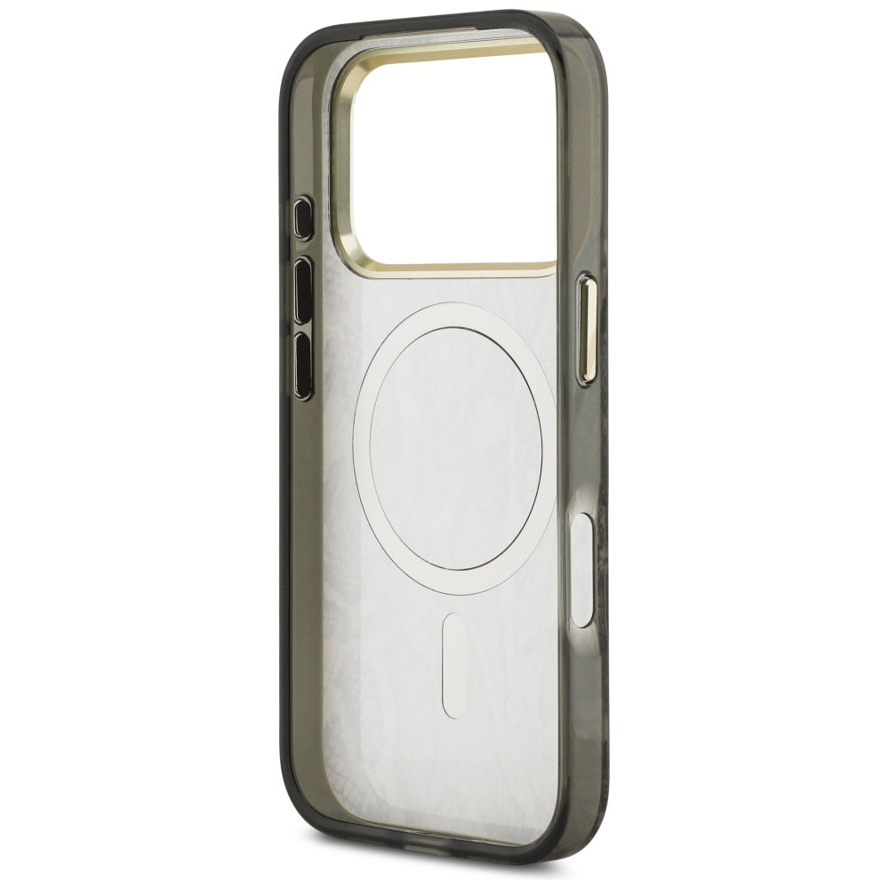 Guess Pytono Rašto MagSafe dėklas iPhone 17 Pro Max / 18 Pro Max - ruda -- iPhone 17 Pro Max / iPhone 18 Pro Max