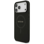 Guess Saffiano Klasikinio Logotipo MagSafe dėklas iPhone 17 Pro Max / 18 Pro Max - juoda -- iPhone 17 Pro Max / iPhone 18...