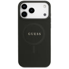 Guess Saffiano Klasikinio Logotipo MagSafe dėklas iPhone 17 Pro Max / 18 Pro Max - juoda -- iPhone 17 Pro Max / iPhone 18...