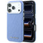 Karl Lagerfeld Grained Allover Logo Metal Elongated MagSafe dėklas iPhone 17 Pro Max / 18 Pro Max - Mėlyna -- iPhone 17...