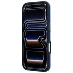 Karl Lagerfeld Grained Allover Logo Metal Elongated MagSafe dėklas iPhone 17 Pro Max / 18 Pro Max - Mėlyna -- iPhone 17...