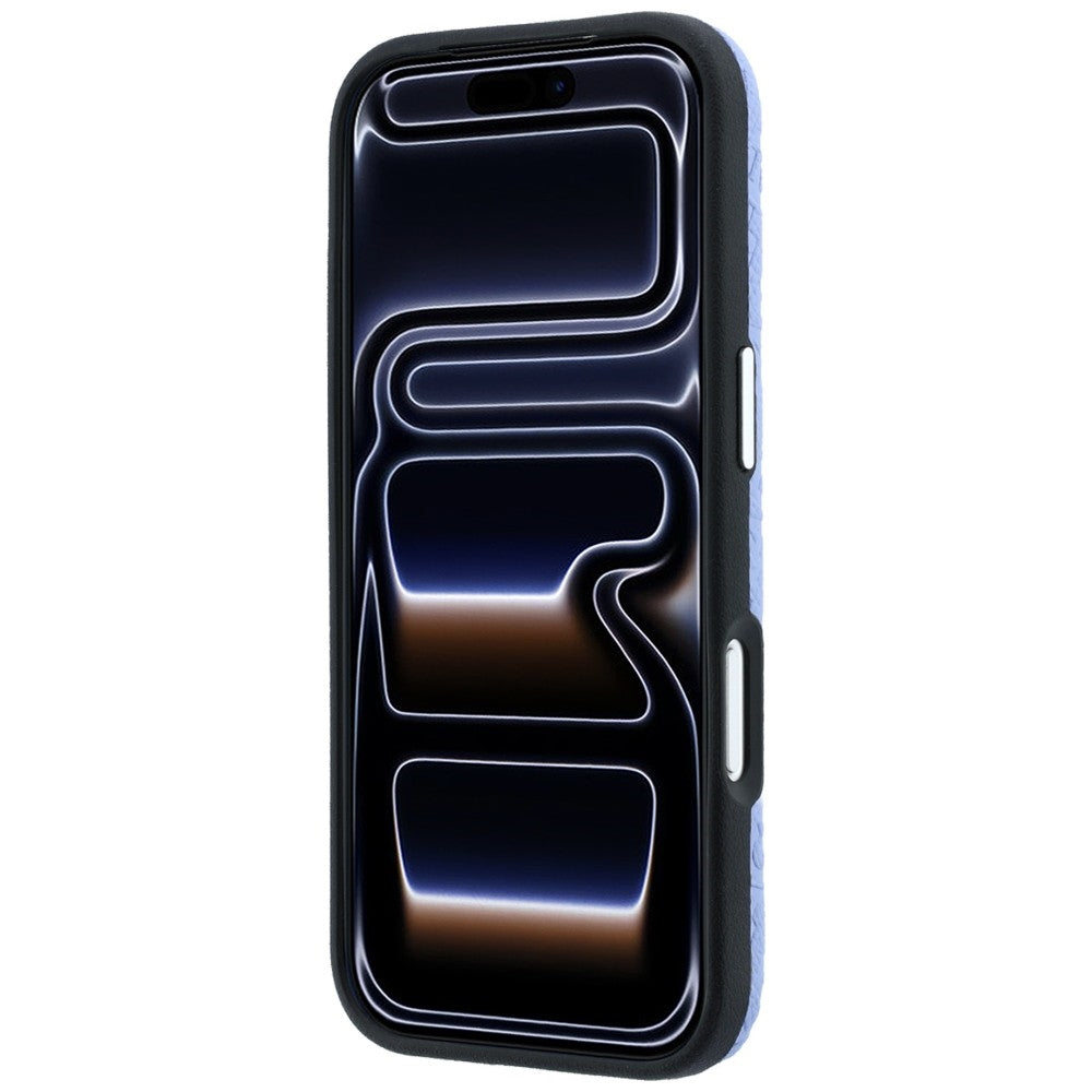 Karl Lagerfeld Grained Allover Logo Metal Elongated MagSafe dėklas iPhone 17 Pro Max / 18 Pro Max - Mėlyna -- iPhone 17...