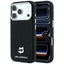 Karl Lagerfeld Grained Choupette Head Metal MagSafe dėklas iPhone 17 Pro / 18 Pro - Juoda -- iPhone 17 Pro / iPhone 18 Pro