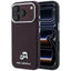 Karl Lagerfeld tekstūrinta Choupette galva metalinis MagSafe dėklas iPhone 18 Pro Max - bordo -- iPhone 18 Pro Max