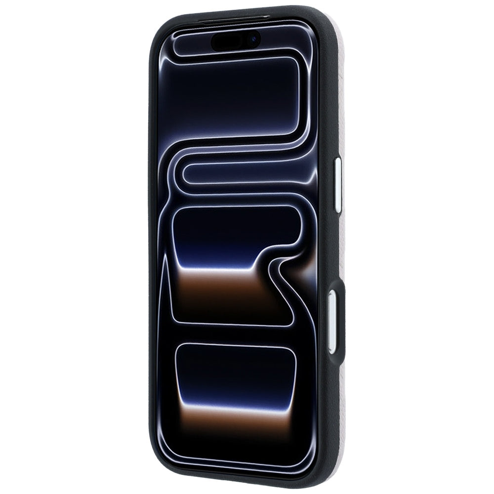 Karl Lagerfeld grūdinto monochrominio dervinės logotipo MagSafe dėklas iPhone 17 Pro / 18 Pro - Rožinė -- iPhone 17 Pro /...