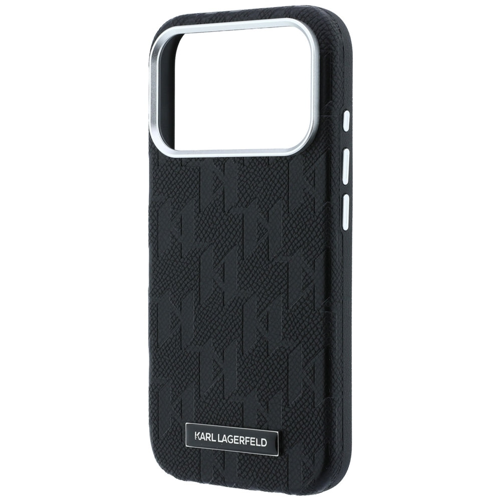 Karl Lagerfeld Grūdinto Mono Resin logotipo MagSafe dėklas iPhone 17 Pro Max / 18 Pro Max - Juoda -- iPhone 17 Pro Max /...