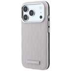 Karl Lagerfeld Grūdinto Mono Resin logotipo MagSafe dėklas iPhone 17 Pro Max / 18 Pro Max - Rožinė -- iPhone 17 Pro Max /...