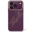 Karl Lagerfeld IML Big Signature dervinė su metaliniu rėmeliu dėklas iPhone 17 Pro Max / 18 Pro Max - bordo -- iPhone 17...