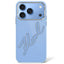Karl Lagerfeld IML Big Signature dervinė su metaliniu rėmeliu dėklas iPhone 17 Pro Max / 18 Pro Max - mėlyna -- iPhone 17...