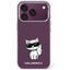 Karl Lagerfeld IML Choupette kūno eskizo spausdinys MagSafe dėklas iPhone 17 Pro / 18 Pro - bordo -- iPhone 17 Pro /...