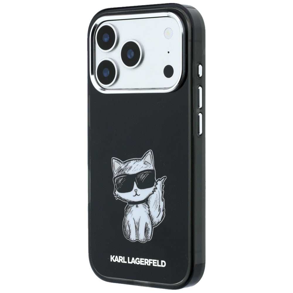Karl Lagerfeld IML Choupette kūno eskizo spausdinys MagSafe dėklas iPhone 17 Pro Max / 18 Pro Max - juoda -- iPhone 17...