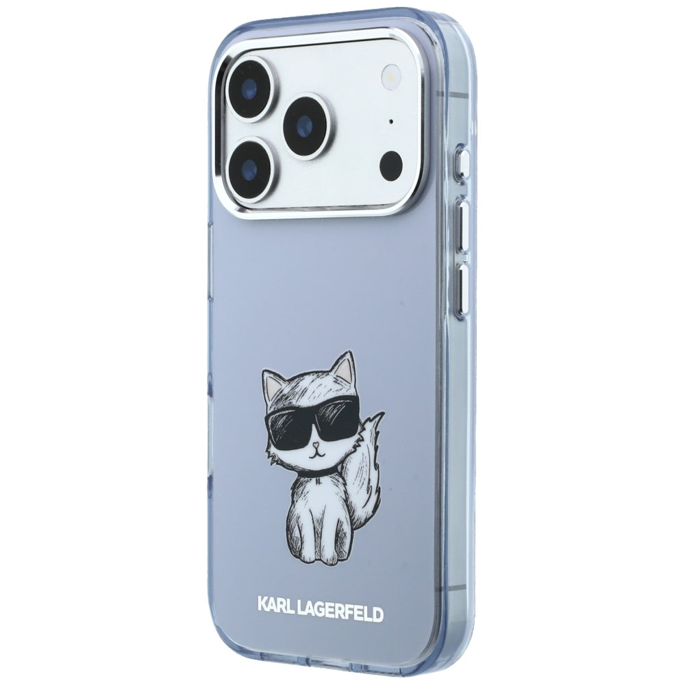 Karl Lagerfeld IML Choupette Body Sketch Print MagSafe dėklas iPhone 17 Pro / 18 Pro - Šviesiai rožinė -- iPhone 17 Pro /...