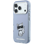 Karl Lagerfeld IML Choupette Body Sketch Print MagSafe dėklas iPhone 17 Pro / 18 Pro - Šviesiai rožinė -- iPhone 17 Pro /...