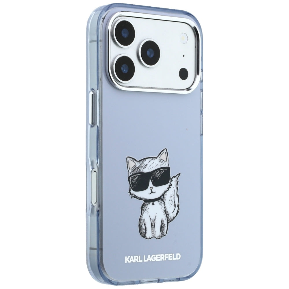 Karl Lagerfeld IML Choupette Body Sketch Print MagSafe dėklas iPhone 17 Pro / 18 Pro - Šviesiai rožinė -- iPhone 17 Pro /...