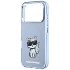 Karl Lagerfeld IML Choupette Body Sketch Print MagSafe dėklas iPhone 17 Pro / 18 Pro - Šviesiai rožinė -- iPhone 17 Pro /...
