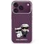 Karl Lagerfeld IML Karl&Choupette Bodies Sketch Print MagSafe dėklas iPhone 17 Pro / 18 Pro - bordo -- iPhone 17 Pro /...