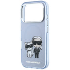 Karl Lagerfeld IML Karl&Choupette Bodies Sketch Print MagSafe dėklas iPhone 17 Pro / 18 Pro - šviesi mėlyna -- iPhone 17...
