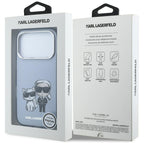 Karl Lagerfeld IML Karl&Choupette Bodies Sketch Print MagSafe dėklas iPhone 17 Pro / 18 Pro - šviesi mėlyna -- iPhone 17...