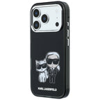Karl Lagerfeld IML Karl&Choupette Bodies Sketch Print MagSafe dėklas iPhone 17 Pro Max / 18 Pro Max - juodas -- iPhone 17...