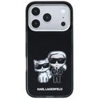 Karl Lagerfeld IML Karl&Choupette Bodies Sketch Print MagSafe dėklas iPhone 17 Pro Max / 18 Pro Max - juodas -- iPhone 17...