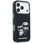 Karl Lagerfeld IML Karl&Choupette Bodies Sketch Print MagSafe dėklas iPhone 17 Pro Max / 18 Pro Max - juodas -- iPhone 17...