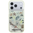 Karl Lagerfeld Liquid Glitter Beach & Sand dėklas iPhone 17 Pro / 18 Pro - Smėlio spalva -- iPhone 17 Pro / iPhone 18 Pro