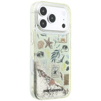 Karl Lagerfeld Liquid Glitter Beach & Sand dėklas iPhone 17 Pro / 18 Pro - Smėlio spalva -- iPhone 17 Pro / iPhone 18 Pro
