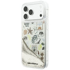 Karl Lagerfeld Liquid Glitter Beach & Sand dėklas iPhone 17 Pro Max / 18 Pro Max - Smėlio spalva -- iPhone 17 Pro Max /...