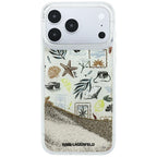 Karl Lagerfeld Liquid Glitter Beach & Sand dėklas iPhone 17 Pro Max / 18 Pro Max - Smėlio spalva -- iPhone 17 Pro Max /...