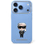 Karl Lagerfeld Smooth Ikonik Sketch MagSafe dėklas iPhone 18 Pro / 17 Pro - šviesiai mėlynas -- iPhone 17 Pro / iPhone 18 Pro